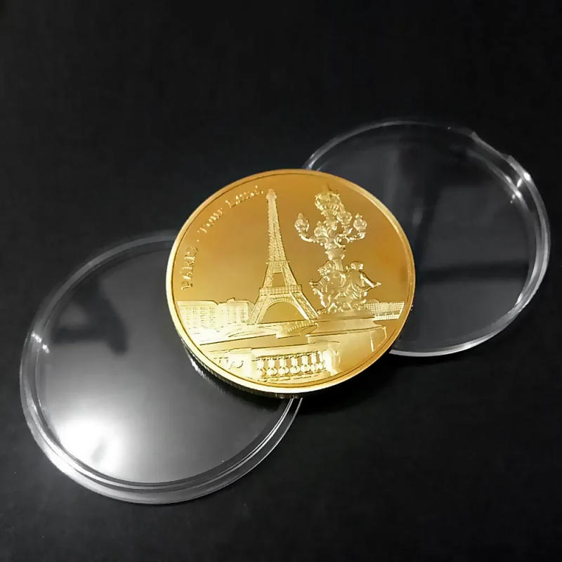 Description Picture 5 of itemParis Eiffel Tower Coin Collection Travel Collection Commemorative Coins Commemorative Coins Non-currency