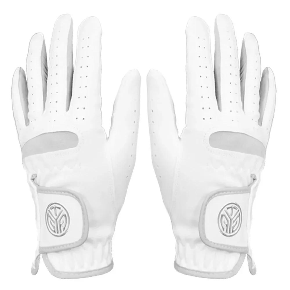 Description Picture 5 of item1 Pcs Men's Left Hand Golf Glove Right Hand Micro Soft Fiber Breathable Mens Golf Gloves White Color