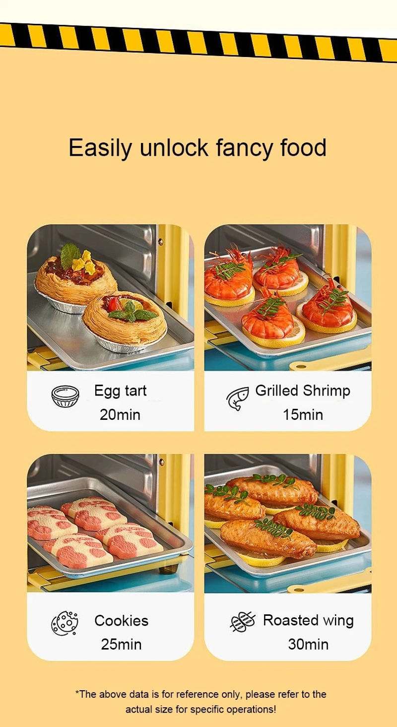 Description Picture 5 of itemDMWD Multifunction Mini Electric Pizza Crepe Bakery Roast Oven Grill Breakfast Machine Cookies Cake Bread Maker Baking Toaster