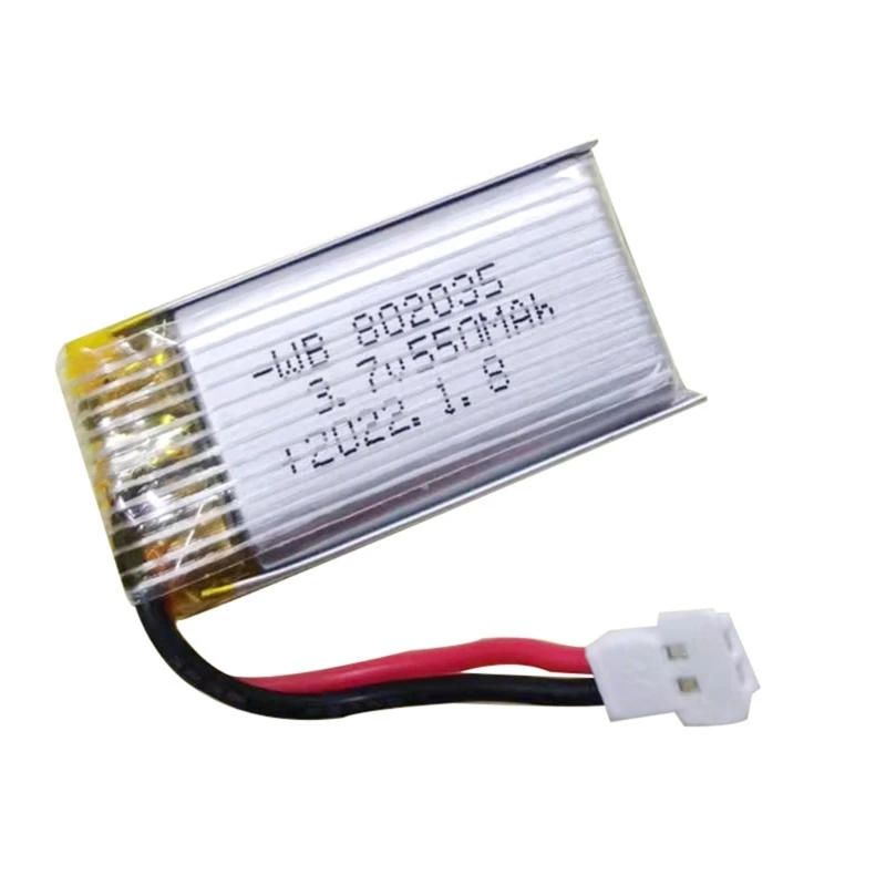 Description Picture 2 of itemJ6PA 3.7V 550mAh 802035 Rechargeable Lithium Polymer Battery Suitable for Electronic Product Drones Battery Replacement