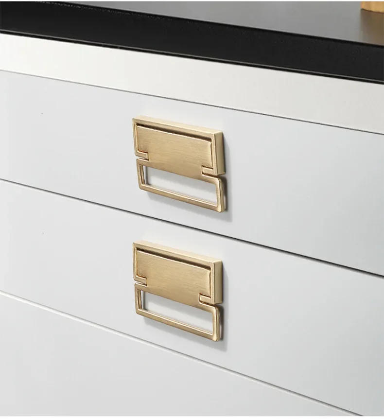 Description Picture 6 of itemCabinet Bedroom Interior Door Handle Chinese Style Zinc Alloy Imitation Copper Gold Furniture Cabinet Hardware Handle