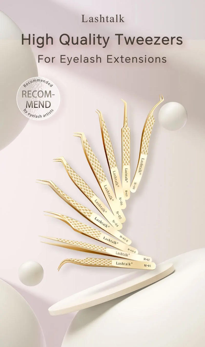 Description Picture 2 of itemLashtalk Eyelash Extension Tweezers Makeup Tools From Nagaraku Stainless Steel Non-magnetic Volume FakeLashes Supplies Accurate