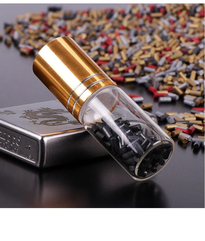 Description Picture 5 of itemZP Genuine Brass Zorro Lighter Flint Grinding Wheel Kerosene Universal Lighter Accessories Flint Kitchen Tool Gift