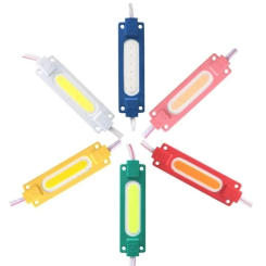 12V COB LED Modules Advertising Luminous Characters Backlight Modules IP65 Waterproof White Red Blue Green Yellow Pink 10 Pieces