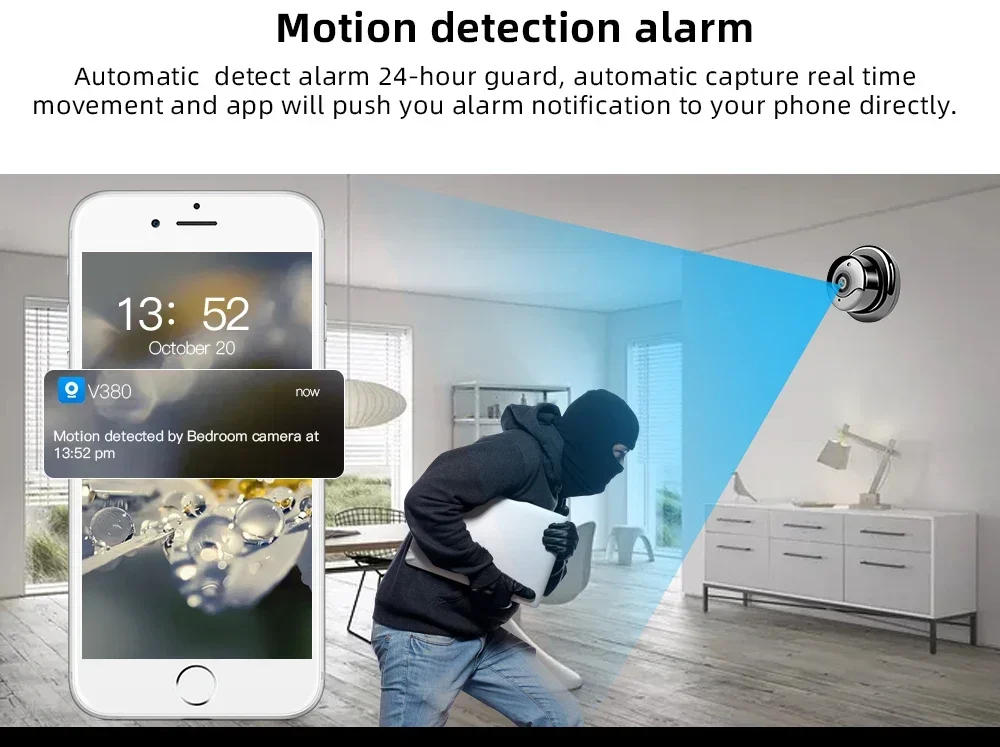 Description Picture 5 of item1080P HD Mini Wifi Camera Invisible Espia Cam Smart Home Security IP Webcam Remote Surveillance IR Night Vision Small Camcorder