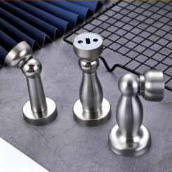 Door Stopper Magnetic Holder Stainless Steel Stainless Magnetic Non-Punch Promotion Home Wall Wholesale Floor Absorb Sucktion