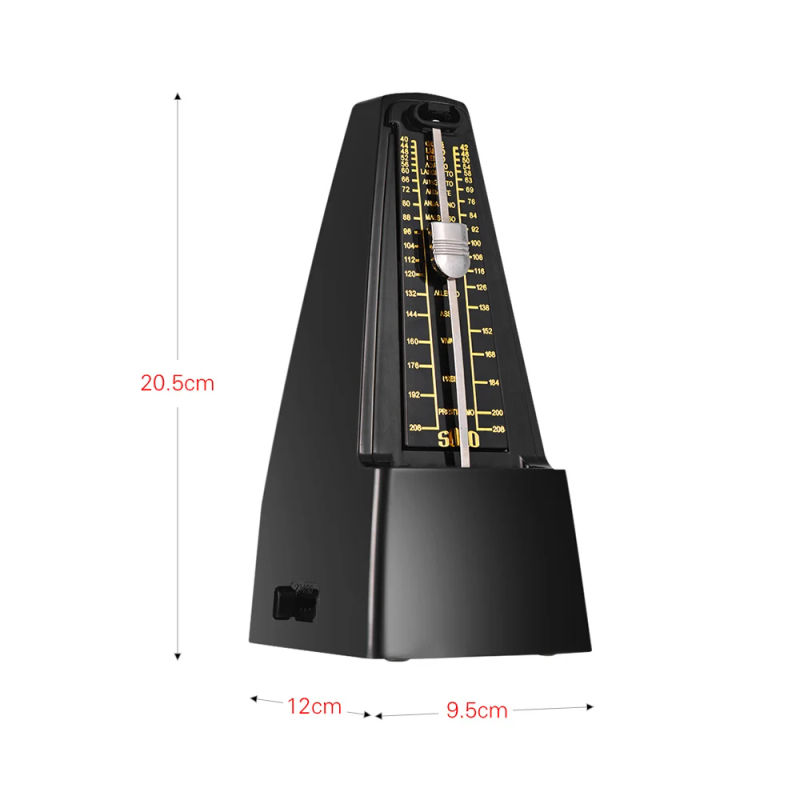 Description Picture 6 of itemStandard Universal Mechanical Metronome ABS Material for Guitar Violin Piano Bass Drum Musical Instrument Practice Tool