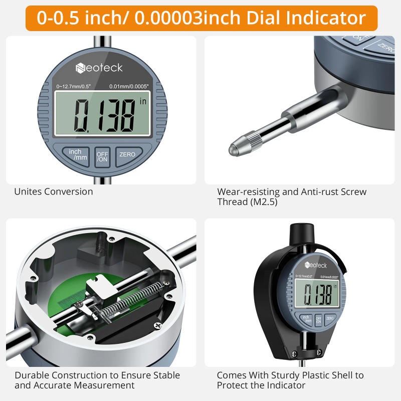 Description Picture 3 of itemNeoteck 50-160mm Digital Indicator Bore Gauges 0.01mm Accuracy Dial Bore Gauge Internal Measurement Cylinder Tool