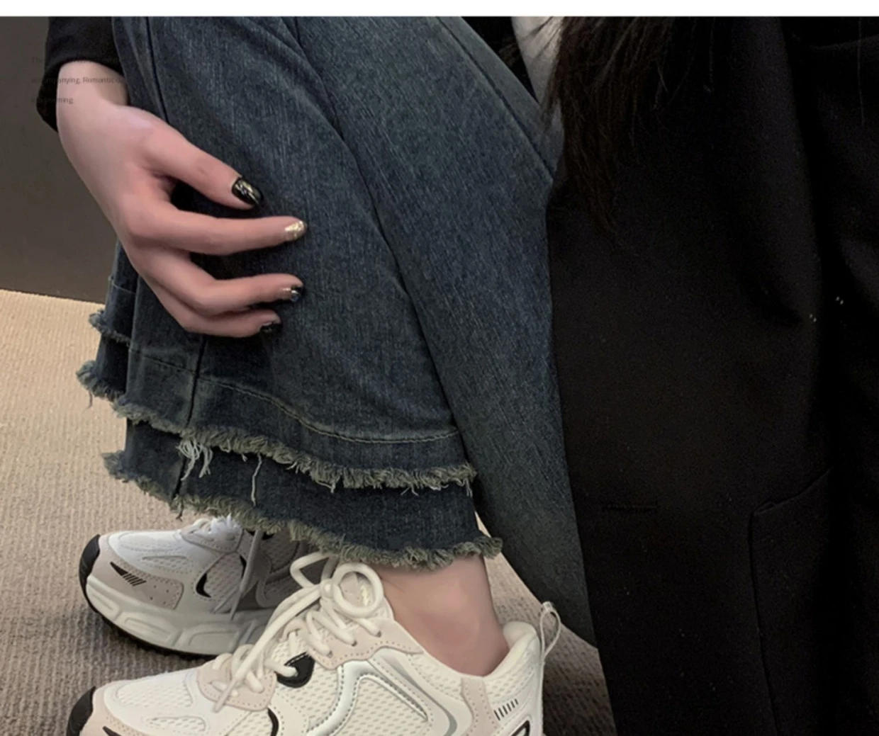 Description Picture 5 of itemWomen Luxary Chunky Sneakers Mesh Breathable Increased Internal Trainers Sports Running Casual Ladies Fitness Vulcanize Shoes