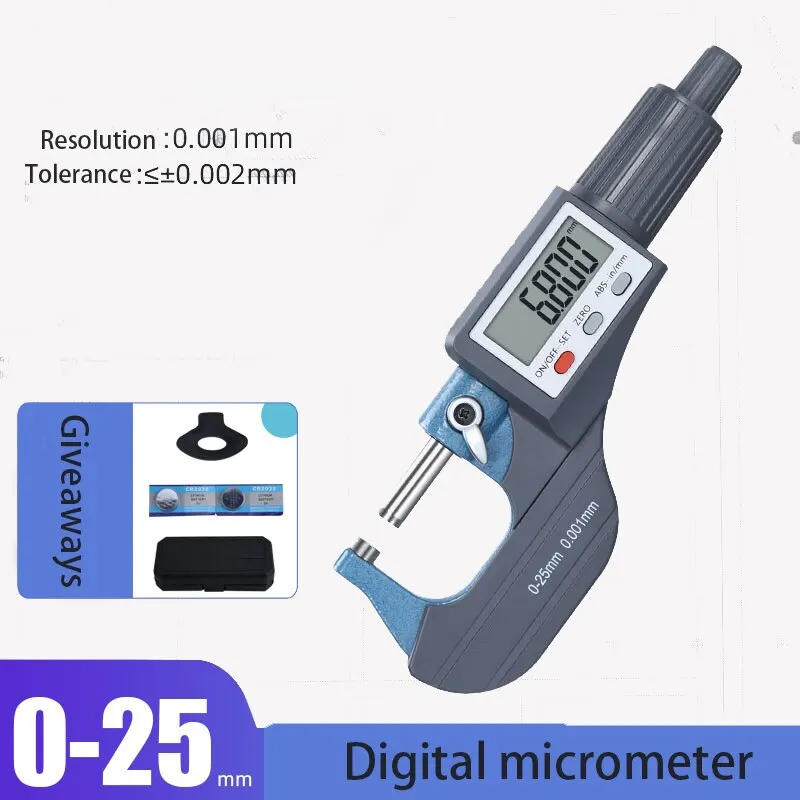 Description Picture 3 of itemDigital Outside Micrometer 0-25/25-50/50-75/100MM Electronic Measuring Instruments Tools Calipers High Precision Spiral