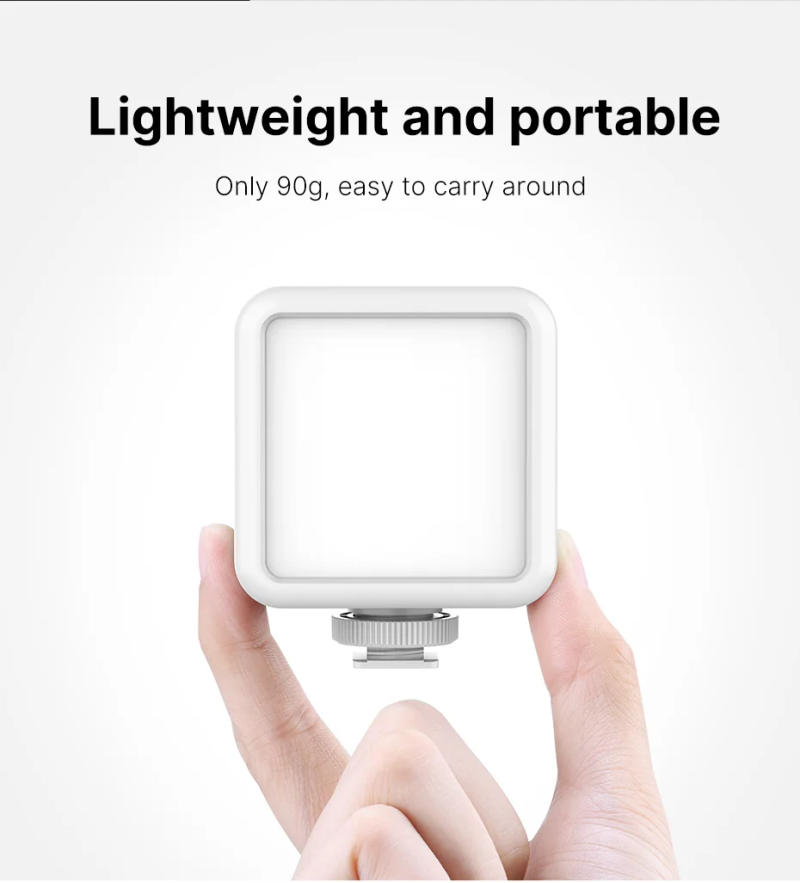 Description Picture 4 of itemUlanzi VL49 Mini LED Video Light 2000mAh CRI 95+ 5500K Portable Photography Vlogger Fill Light with Cold Shoe for DSLR Camera