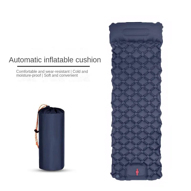 Description Picture 4 of itemOutdoor Camping Inflatable Mattress Sleeping Pad with Pillows Ultralight Air Mat Built in Inflator Pump Hiking Air Mattresses