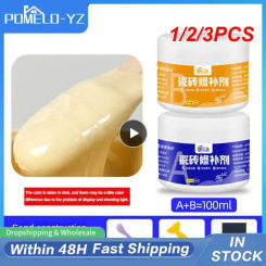 1/2/3PCS Ceramic Tile Repair Agent Tile Grout WTile Grouall Mending Agent Strong Adhesive Quick-drying Floor Tile Gap Glaze