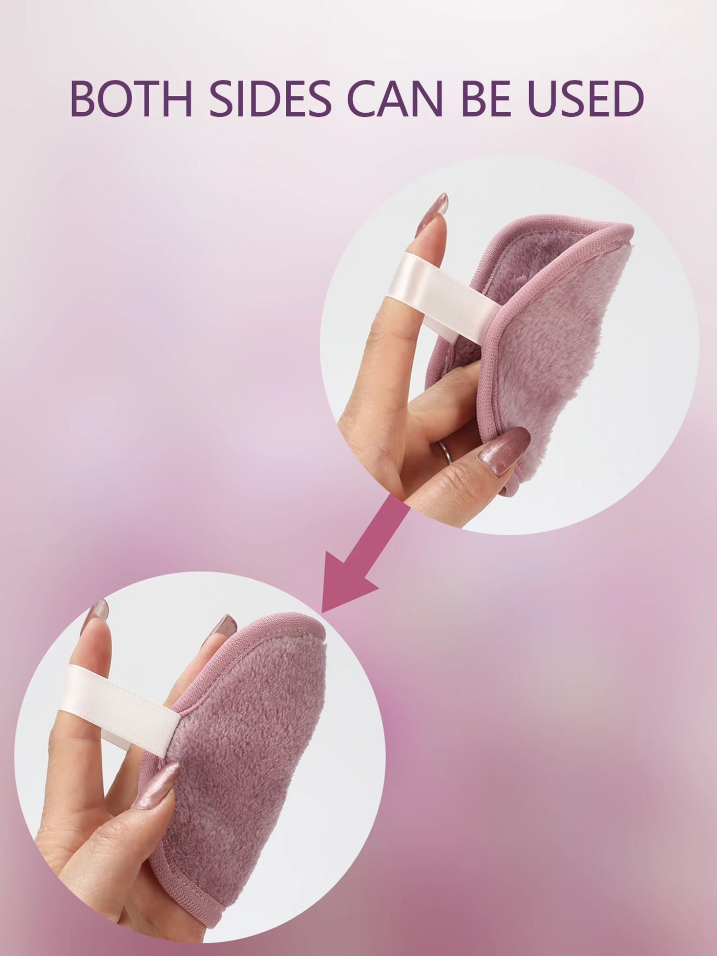 Description Picture 6 of itemMakeup Remover Wipes + Cleaning Mesh Bag 7/14 Pieces, Reusable Makeup Remover Tools, Suitable for All Skin Types