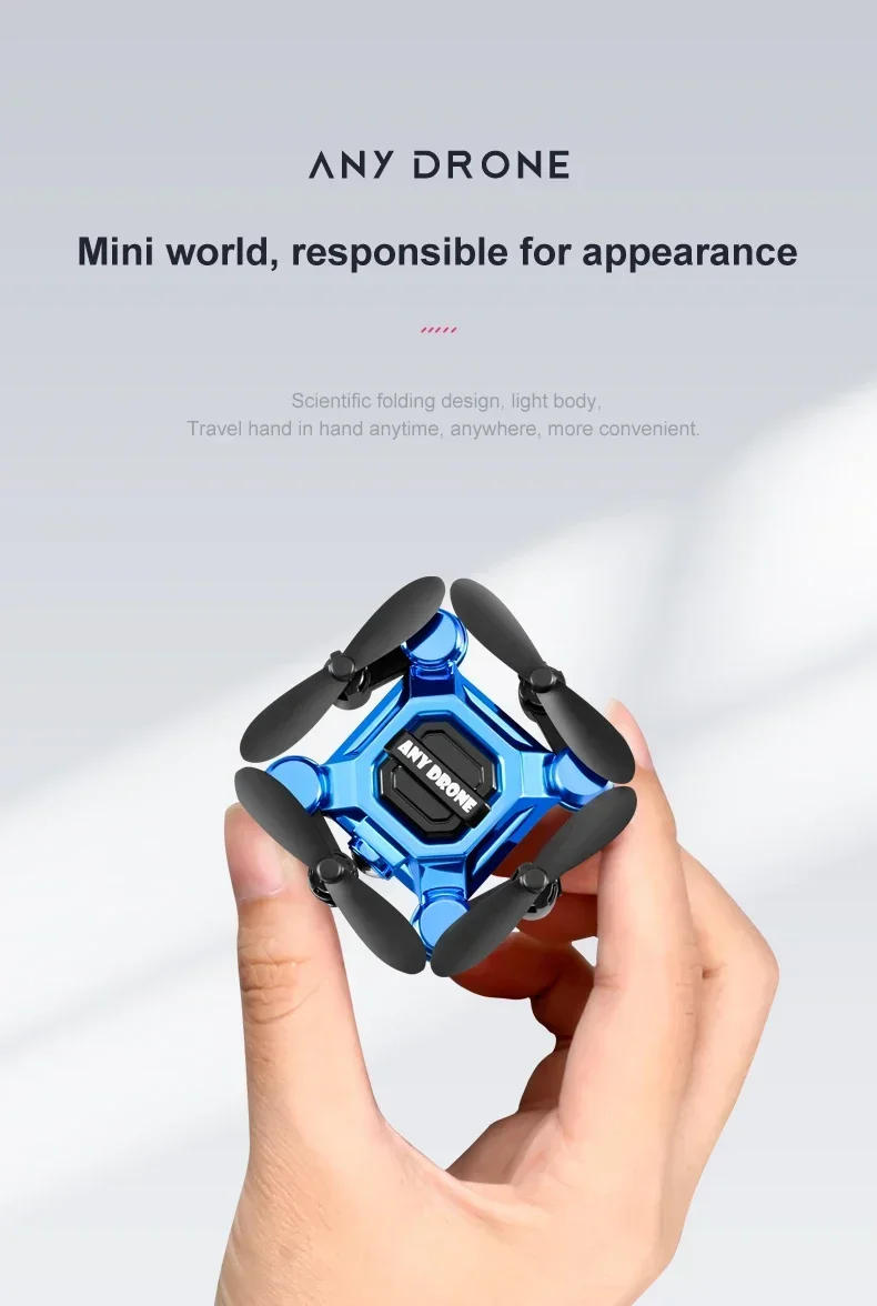 Description Picture 4 of item802 Mini Drone 4K 1080P HD Camera WiFi Fpv Air Pressure Altitude Hold Professional Foldable Quadcopter RC Drone Kid Toys GIft