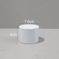 White 7.6x6 CM