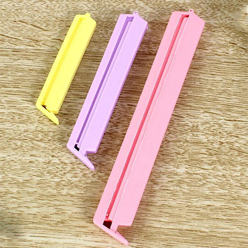 Description Picture 6 of item1 Sizes  Portable New Kitchen Storage Food Snack Seal Sealing Bag Clips Sealer Clamp Plastic Tool Kitchen Accessories
