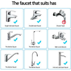 3pcs Water Saving Faucet Aerator Stainless Steel Mesh Tap Aerator Replaceable Filter Mixed Nozzle Saves Water Reduces Energy Cos