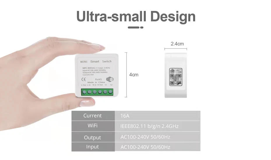 Description Picture 4 of item16A Tuya WiFi Smart Switch 2-way Control with Energy Monitor Switch Mini Smart Breaker Smart Life Control  Alexa Via Google Home