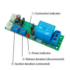 DC 5V 12V 24V 10A Cyclic Timer Relay Module 0-100S Adjustable Timer  Delay Switch ON/OFF Cycle Control