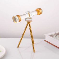 Crystal Binoculars Telescope Ornament Home decoration Bedroom Living Room Ornament Binocular Astronomy Gift Birthday Gifts