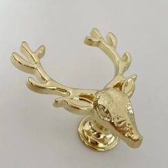 1 Pcs Retro Christmas Cabinets Handle Deer Shape Furniture Decoration Furniture Handles High-quality Wardrobe Knob Ancient Gold