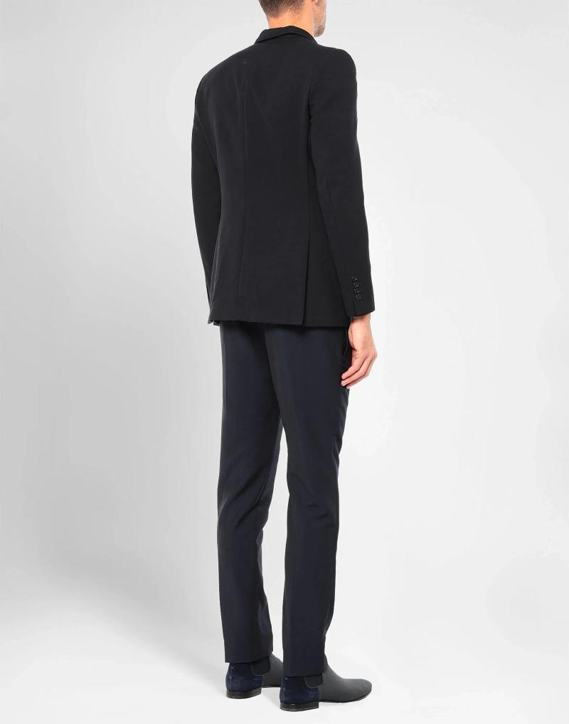Description Picture 5 of itemMen's Casual Double Breasted Buttons Peak Lapel Blazer and navy pant