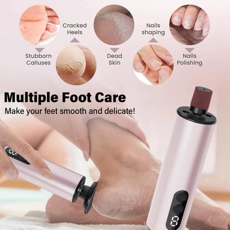 Description Picture 3 of itemElectric Foot Grinder Heel Dead Skin Callus Remover Electric Feet File Professional Polish Dry Skin Anti Calluses Remover Tool
