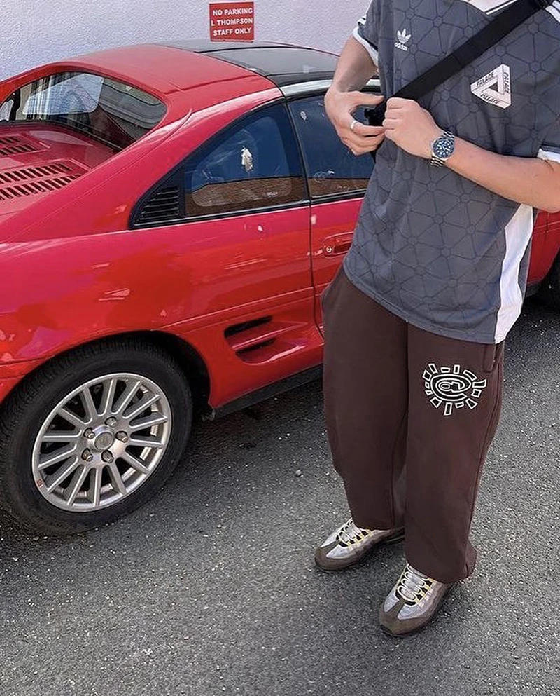 Description Picture 5 of item2024 New ADWYSD Sports Pants Loose and Casual Always Do What You Should Do Brown Men and Women Casual Tight Sports Pants