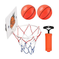 Mini Portable Funny Basketball Hoop Toys Kit Home Basketball Fans Sports Game Decompression Ball Set For Children Adults