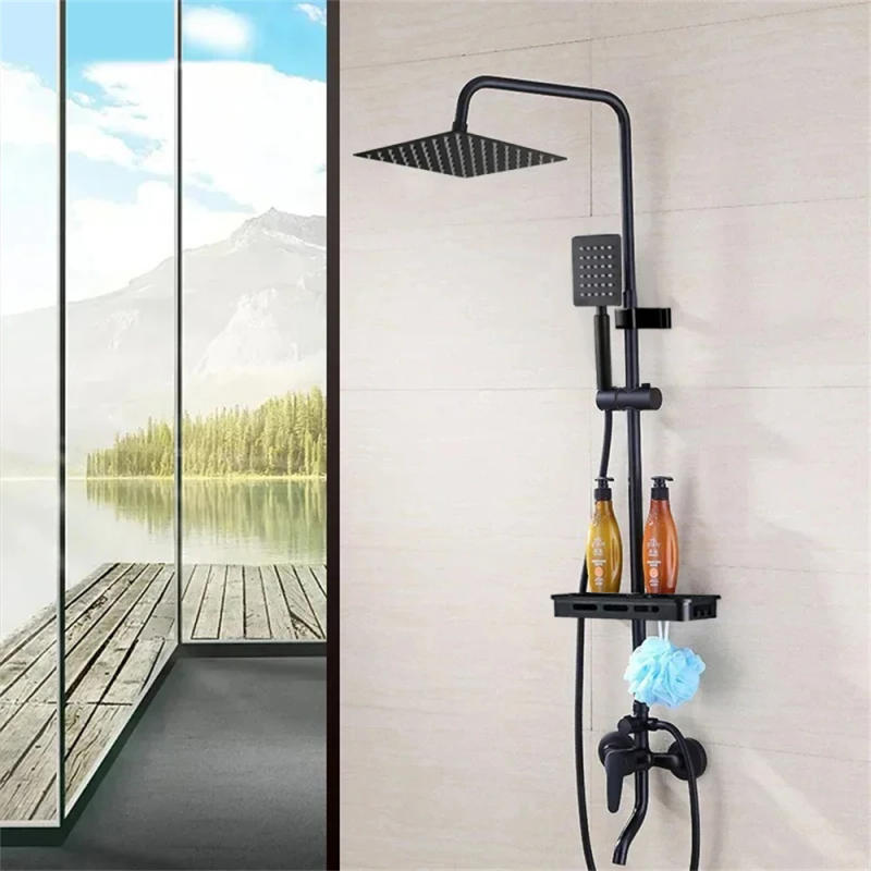 Description Picture 4 of item1pc Bathroom Practical Shower Set Wall-mounted Home Bathing Equipment Rainfall Ceiling Shower Suitable For Bathrooms