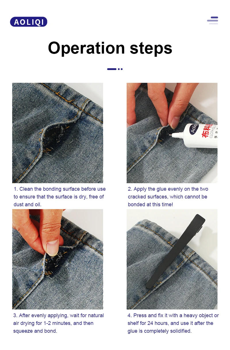 Description Picture 6 of itemFabric Sewing Glue Multi Sewing Glue Liquid Instant Transparent Super Strong Glue Universal Strong Sealers Glue Repair Tool