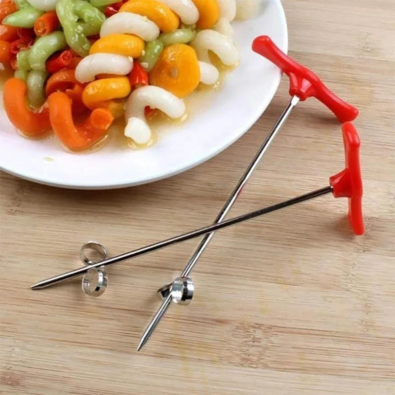Description Picture 6 of itemPotato Carrot Cucumber Spiral Vegetable Cutter Slicer Manual Roller French Fry Cutter Making Twist Shredder Grater Kitchen Tools