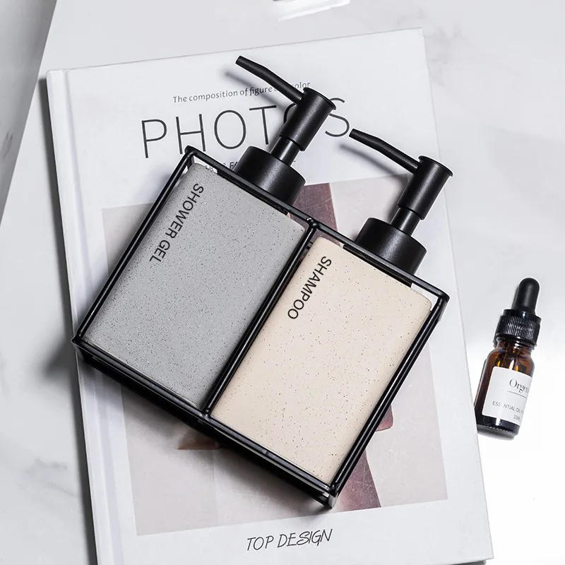 Description Picture 4 of item330ml Bathroom Soap 2pcs Ceramics Dispensers Refillable Holder Portable Travel Dispenser Liquid Soap Dispenser Bath Pump Bottle