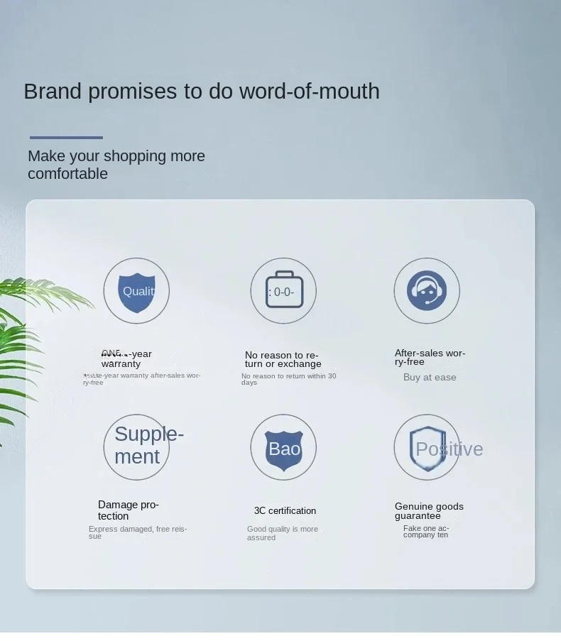 Description Picture 3 of item5-Leaf Strong Wind Nordic Ceiling Living Room Dining Room Industrial American Retro Commercial Variable Frequency Light Free Fan