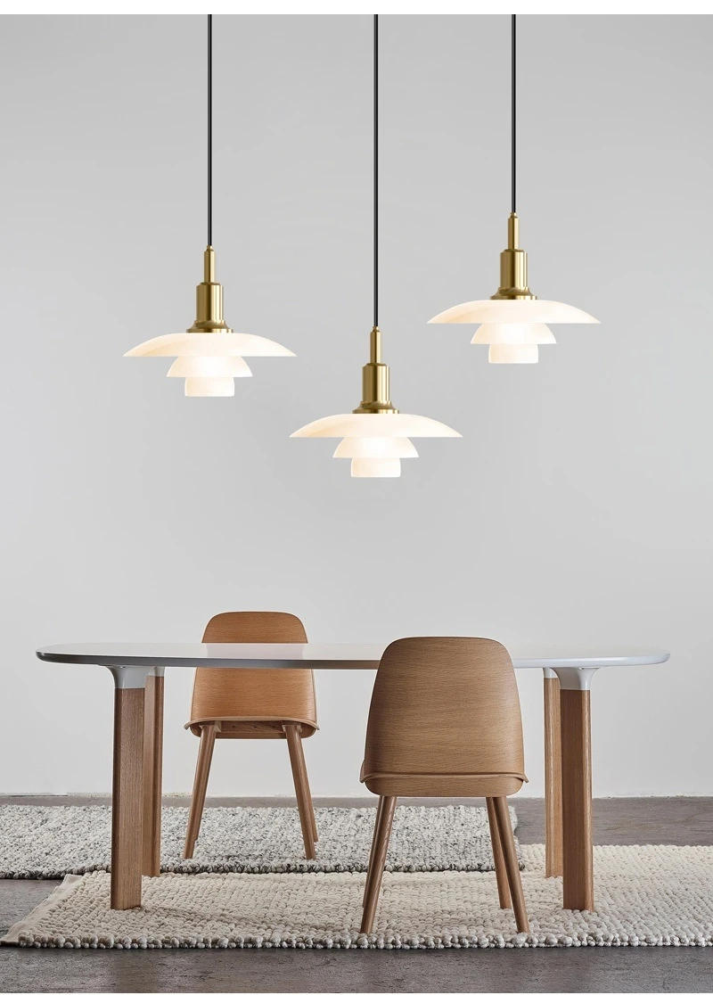 Description Picture 5 of itemCreative Glass Chandeliers Simple Living Room Bedroom Home Decor Modern Hanging Lamp Nordic Flying Saucer Led Pendant Lights