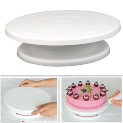 Cake Turntable Stand Cake Decoration Accessories  DIY Mold Rotating Stable Anti-skid Round Cake Table  Kitchen Baking Tools