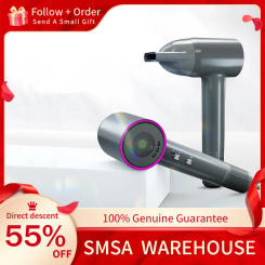 Kinseibeauty High Speed Hair Dryers HD Color Screen 5 Smart Modes Temperature Control Negative Ion Hair Care 59dB Low Noise