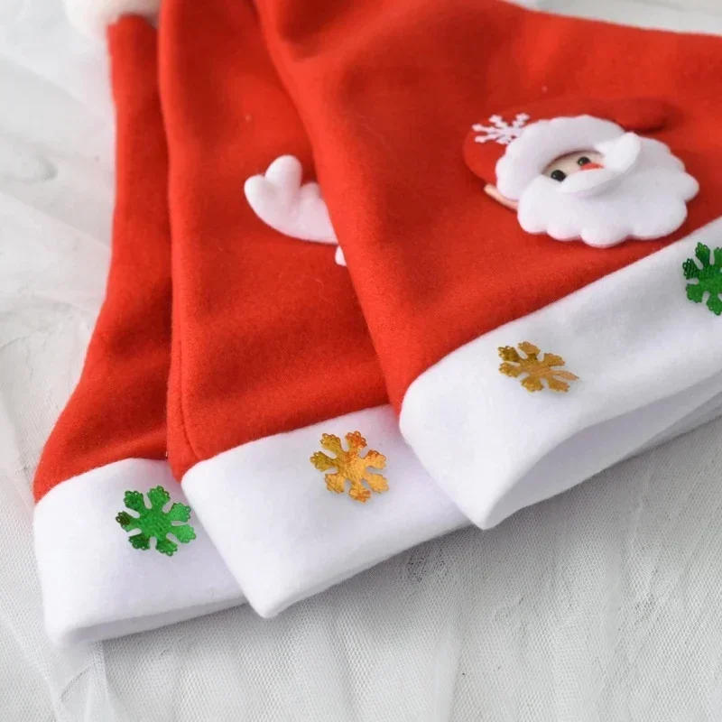 Description Picture 5 of itemLED Christmas Hats Light Up Cap Santa Claus Hat Snowman Elk Xmas Hat for Adult Kids New Year Festive Holiday Party Supplies