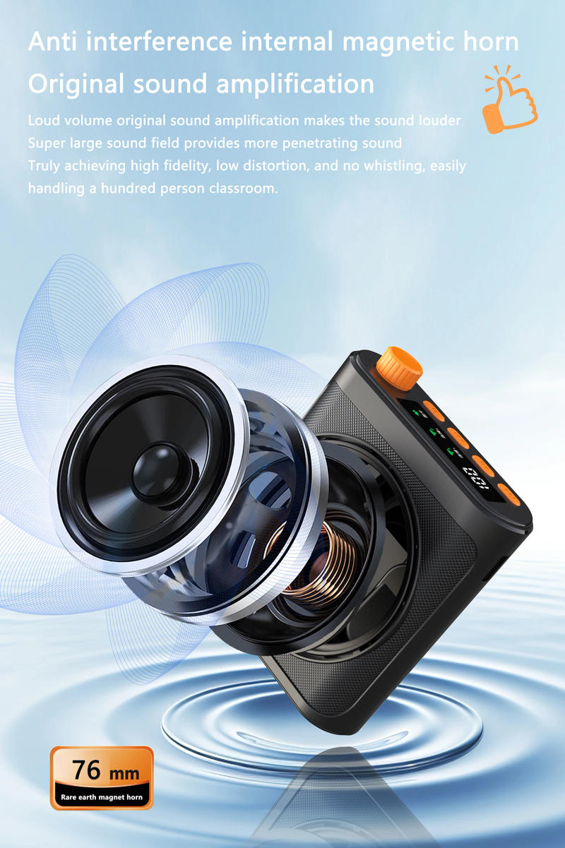 Description Picture 6 of itemM29 Mini Wireless Megaphone Speaker With Lavalier microphone Portable Voice Amplifier for Teachers Elderly Tour Guides Coaches