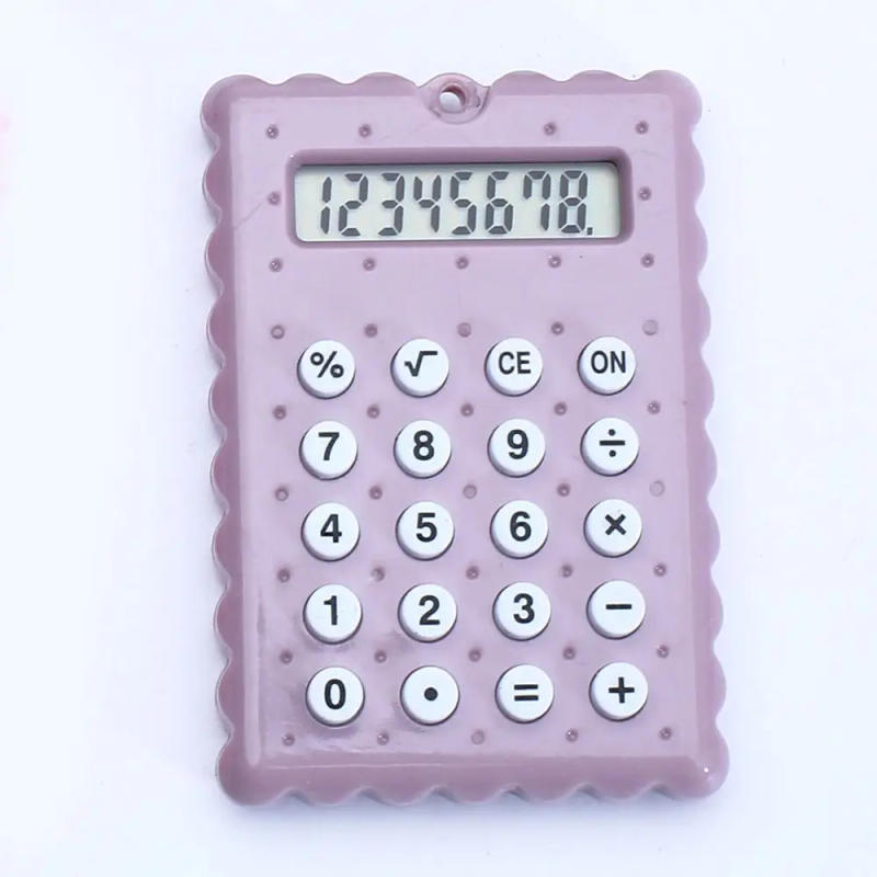Description Picture 4 of itemBattery Mini Calculator High Quality 8-Digit Display Biscuit Shape Scientific Calculators Mini Battery Calculator Stationery