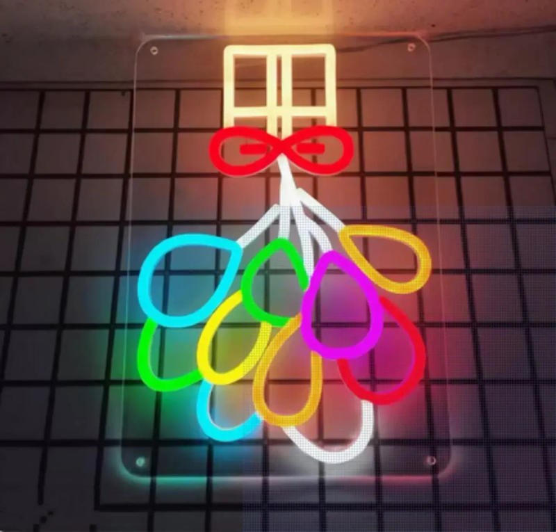 Description Picture 4 of itemBalloon Neon Sign Air Gift Lamp Decoration LED Night Light USB Neon Light Sign Wall Present Kids Home Party Birthday Gift Toys