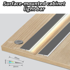 Plug-in Under Cabinet Lighting Ultra Thin Sensing Counter Lights Surface Mounted LED Workbench Lights Plug-in Under Desk Light