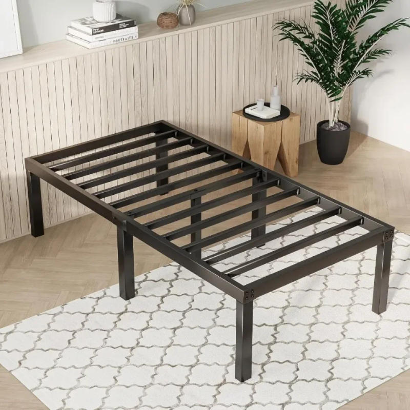 Description Picture 6 of itemFoldable Steel Beds Simple Household Iron Bed Bedroom Portable Assemble Irons Frame Anticorrosion Folding Sturdy Metal Bedframe