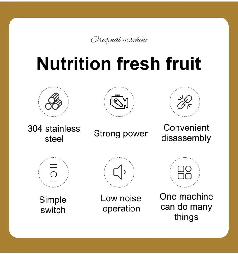 Description Picture 3 of item304 Stainless Stee Slow Masticating Auger Juicer Fruit and Vegetable Low Speed Juice Extractor Compact Cold Press Juicer Machine
