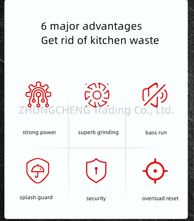 Description Picture 5 of itemFood Waste Disposer Household kitchen sink kitchen food waste disposal automatic shredder