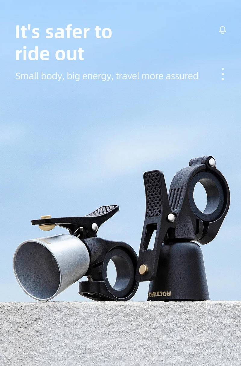 Description Picture 6 of itemROCKBROS Bike Bell MTB Road 100db Bicycle Ring Copper Alloy Horn Warning  Safe Easy Installation Crisp Cycling Bells  Accessorie