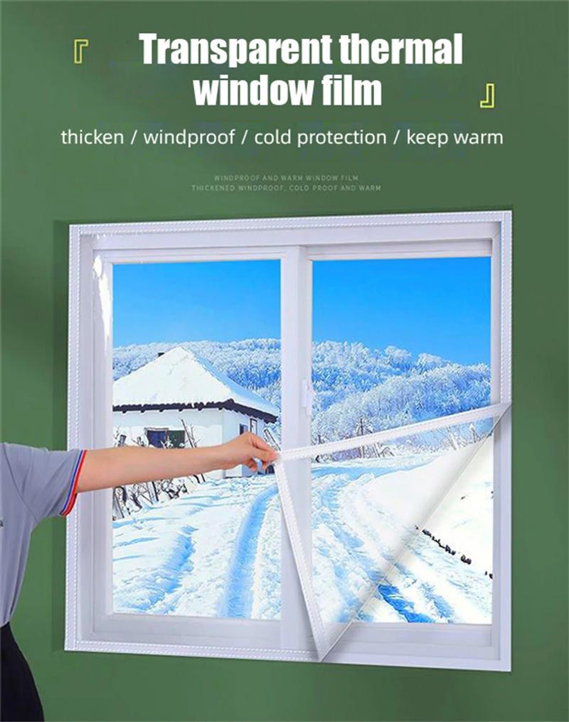 Description Picture 5 of itemWindow Insulation Film EVA Transparent - Double-Layer Thermal Protection, Windproof & Dustproof, Easy DIY Installation EROCACA