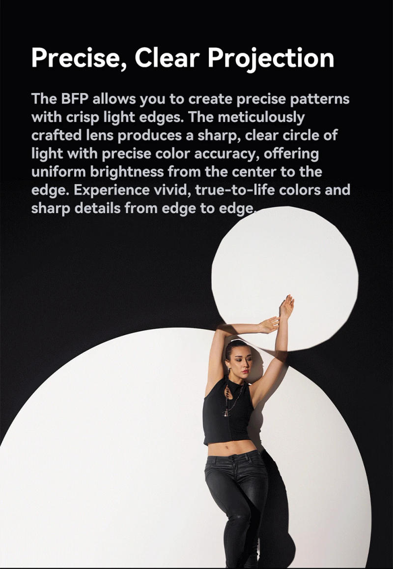 Description Picture 6 of itemGodox BFP Flash Projection Attachment 360° Rotatable Bowens Mount Craft Clear Spot Precise Shapes Studio Flash QT600III AD600Pro