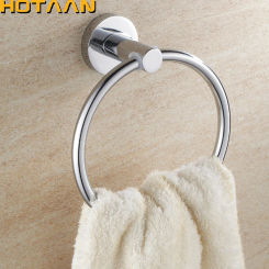 HOT SELLING, ., Bathroom towel holder, Stainless steel Wall-Mounted Round  Towel Rings ,Towel Rack,YT-10991
